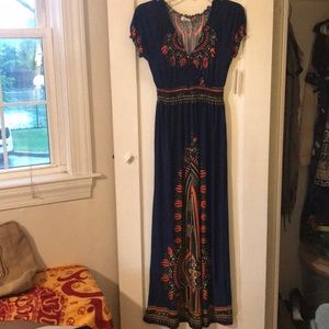 Beautiful patterned maxi dress